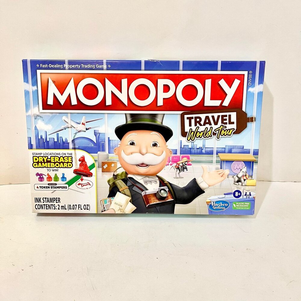 Monopoly Travel World Tour  Board Game Never used Great Condition
